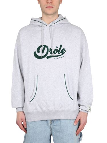 Hooded sweatshirt with logo - drôle de monsieur - Modalova