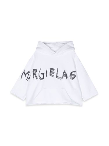 Mm6 maison margiela logo hoodie - mm6 maison margiela - Modalova