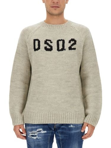 Dsquared jersey with logo - dsquared - Modalova