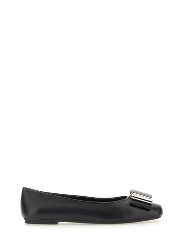 Ferragamo ballerina with double bow - ferragamo - Modalova