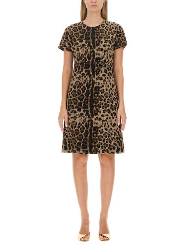 Jacquard wool midi dress - dolce & gabbana - Modalova