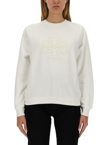 Tory burch sweatshirt with logo - tory burch - Modalova