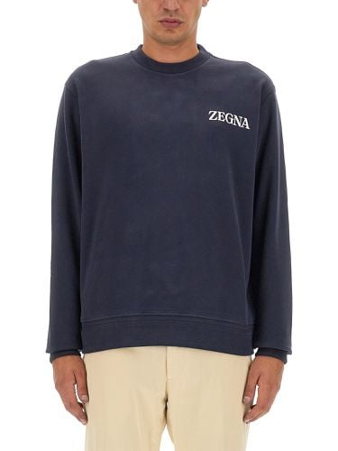 Zegna sweatshirt with logo - zegna - Modalova