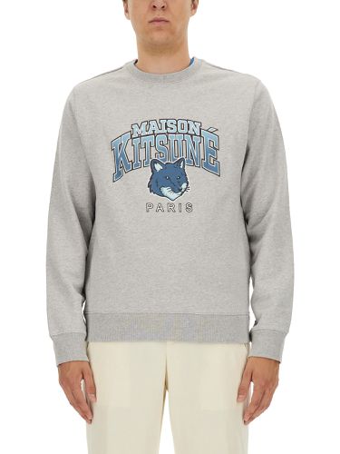 Sweatshirt with logo print - maison kitsuné - Modalova