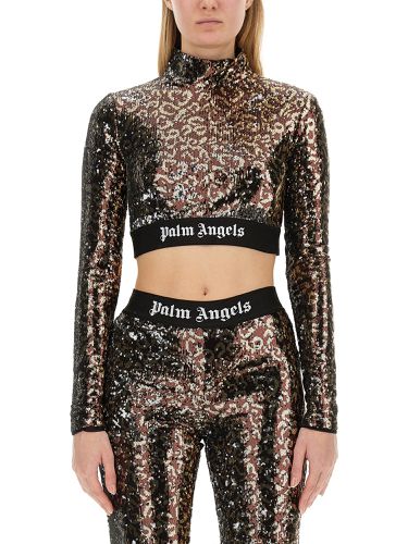 Palm angels sequined top - palm angels - Modalova