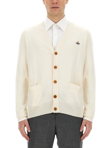 Cardigan with logo - vivienne westwood - Modalova