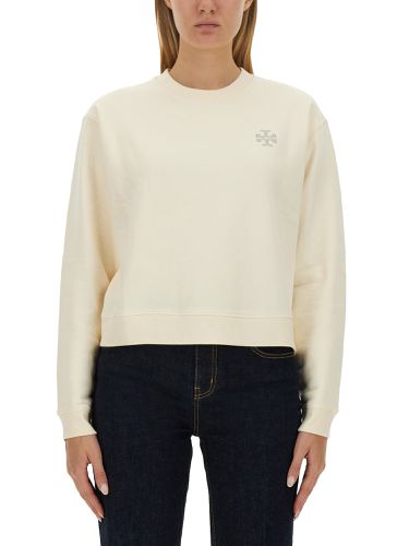 Tory burch sweatshirt with logo - tory burch - Modalova