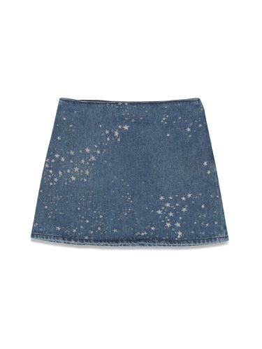 Versace glitter denim skirt - versace - Modalova