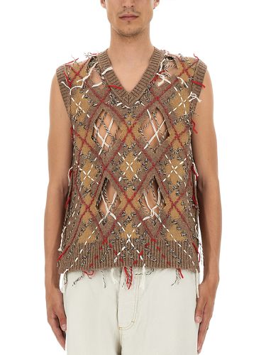 Vest with diamond pattern - maison margiela - Modalova