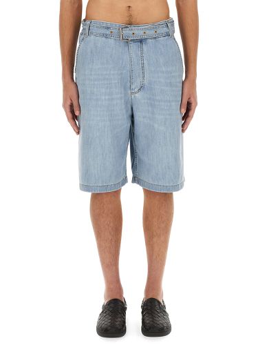 Bottega veneta denim bermuda shorts - bottega veneta - Modalova