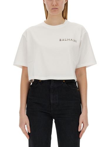 Balmain logo print t-shirt - balmain - Modalova