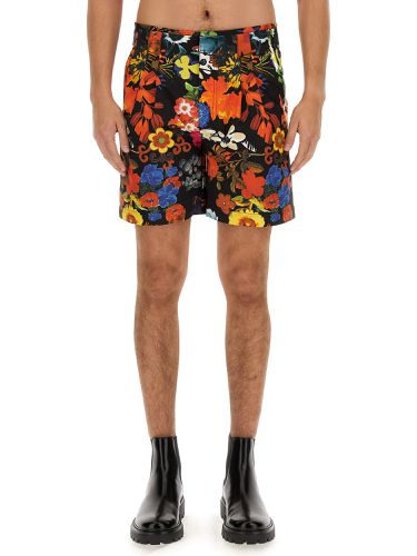 Bermuda with floral pattern - moschino - Modalova