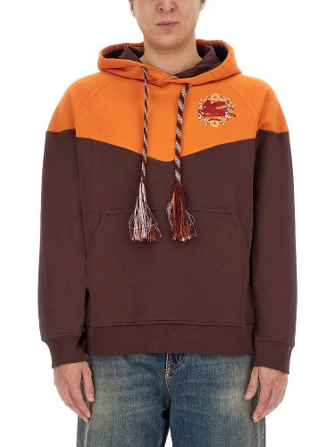 Etro hooded sweatshirt with logo - etro - Modalova