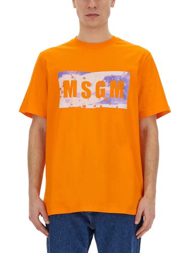 Msgm t-shirt with logo - msgm - Modalova