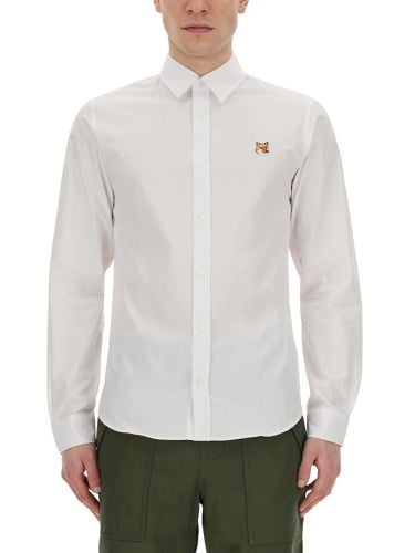 Maison kitsuné fox patch shirt - maison kitsuné - Modalova