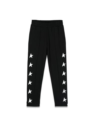 Star/ boy's jogging pants tapared leg/ multistar printed - golden goose - Modalova