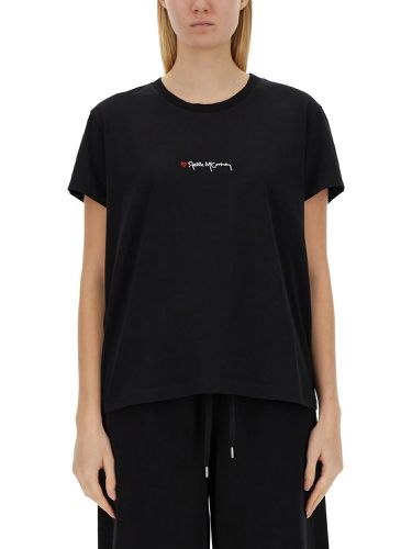 Stella mccartney t-shirt with logo - stella mccartney - Modalova