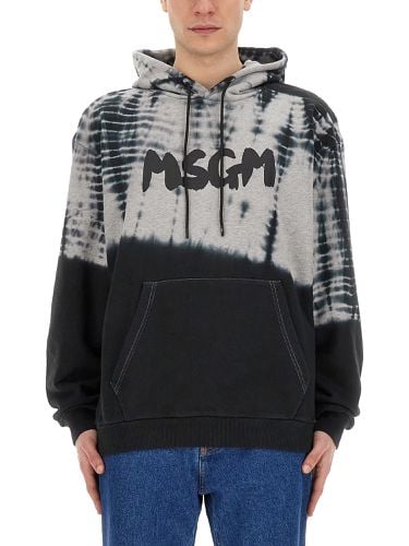 Msgm sweatshirt with new logo - msgm - Modalova