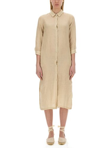 Lino shirt dress - 120% lino - Modalova