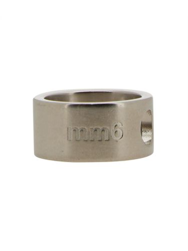 Mm6 maison margiela ring with holes - mm6 maison margiela - Modalova