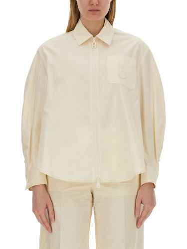 Moncler poplin shirt - moncler - Modalova