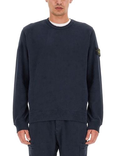 Stone island sweatshirt with logo - stone island - Modalova