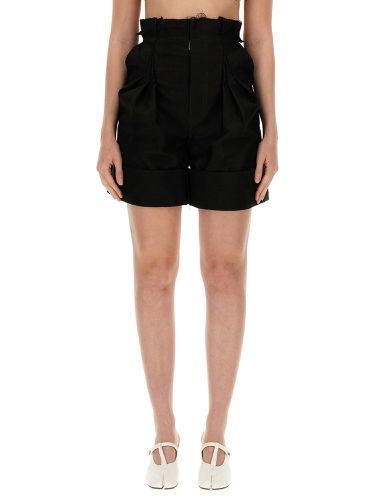 Maison margiela satin cotton shorts - maison margiela - Modalova