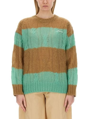 Ganni cable-knit sweater - ganni - Modalova