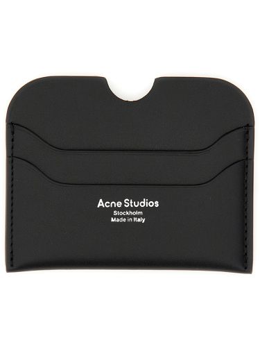 Acne studios leather card holder - acne studios - Modalova