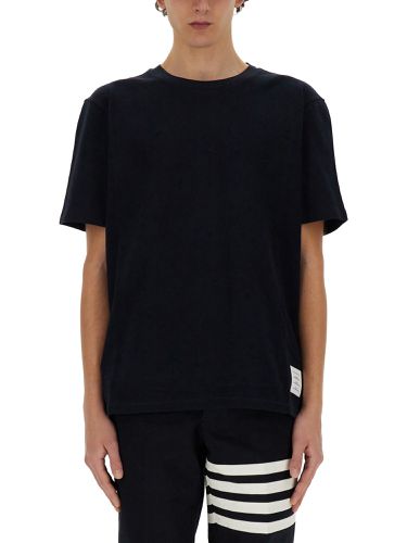 Thom browne cotton pique t-shirt - thom browne - Modalova