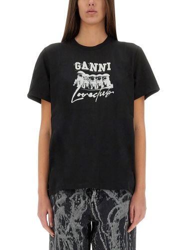 Ganni t-shirt with logo - ganni - Modalova