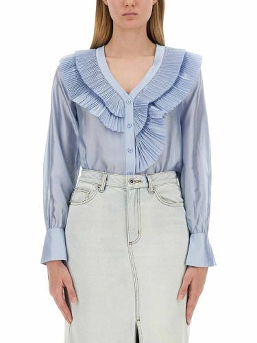 Self-portrait organza blouse - self-portrait - Modalova