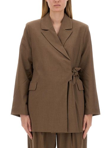 Ganni asymmetrical blazer - ganni - Modalova