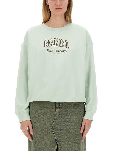 Ganni oversize sweatshirt - ganni - Modalova