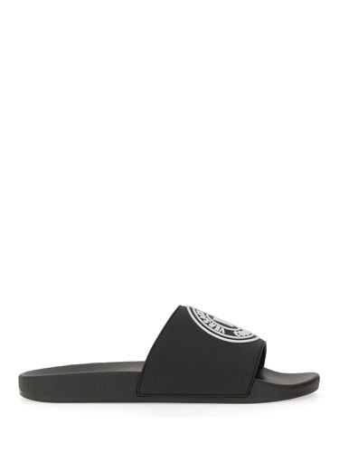 Slide sandal with logo - versace jeans couture - Modalova