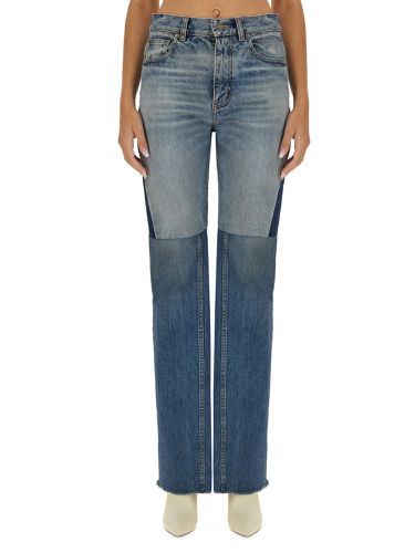 Chloe' patchwork denim jeans - chloe' - Modalova