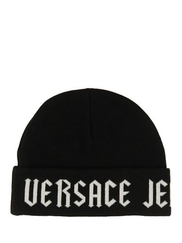 Knitted beanie hat - versace jeans couture - Modalova