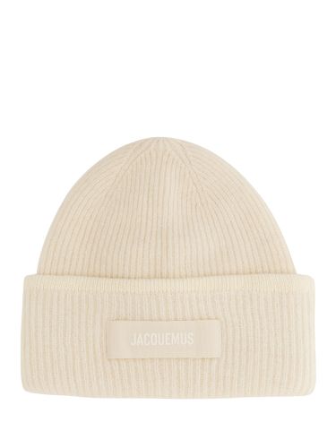 Jacquemus beanie hat with logo - jacquemus - Modalova