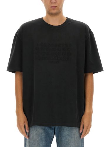 T-shirt with embroidered logo - maison margiela - Modalova