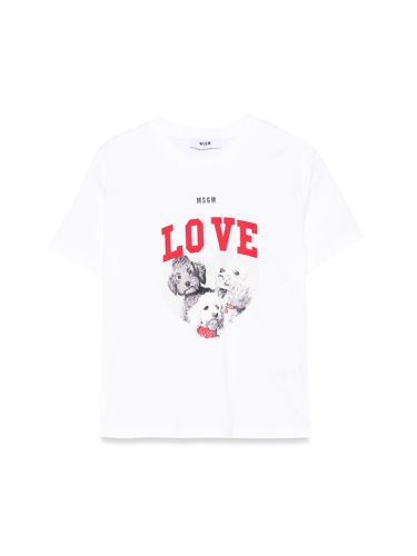 Msgm jersey t-shirt girl - msgm - Modalova