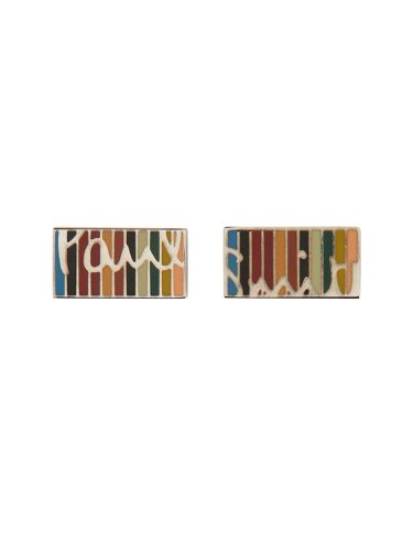 Signature stripe cufflinks - paul smith - Modalova