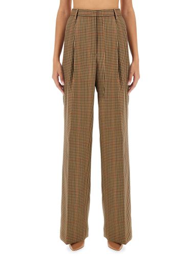 Pants with check pattern - dries van noten - Modalova