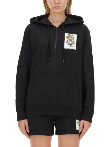 Moschino sweatshirt with logo print - moschino - Modalova