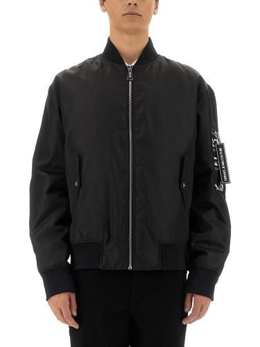 Bomber jacket with logo - versace jeans couture - Modalova