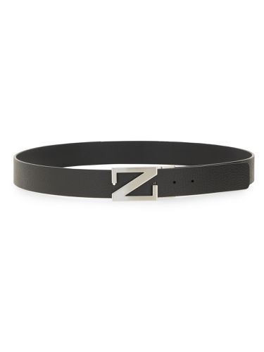 Reversible belt with monogram "z" buckle - zegna - Modalova