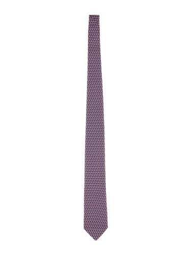 Tie with animal embroidery - ferragamo - Modalova