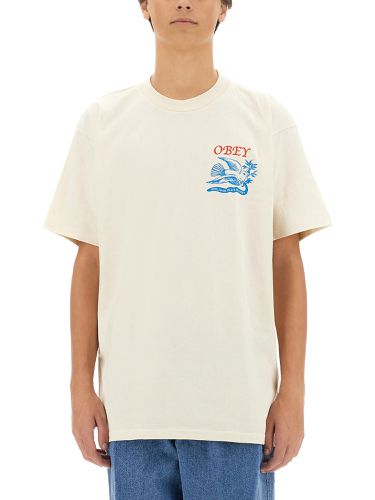 Obey t-shirt with logo - obey - Modalova