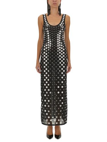 Rabanne embroidered long dress - rabanne - Modalova