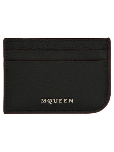 Leather card holder - alexander mcqueen - Modalova