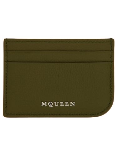 Leather card holder - alexander mcqueen - Modalova